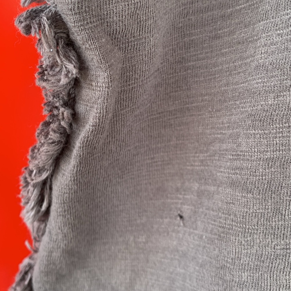 Umgee Charcoal Ruffle Trim Top - Picture 3 of 6
